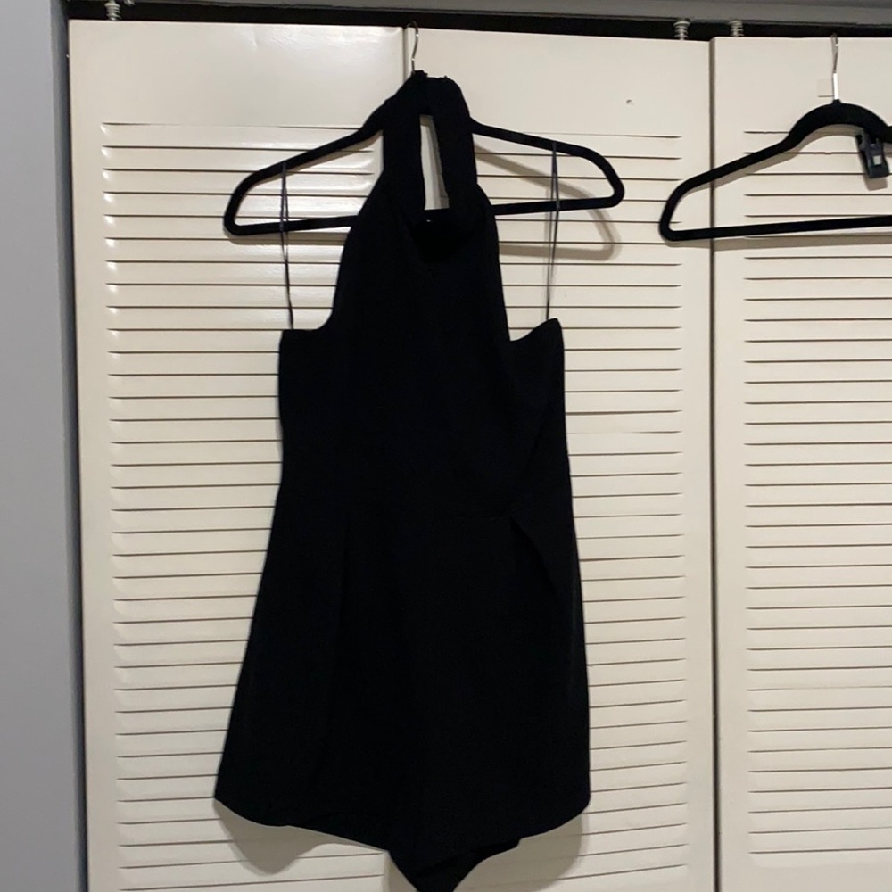 Black Halter Romper